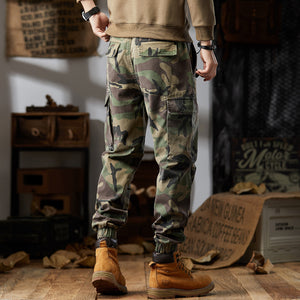 Eagle Camo Slim Fit Cargo Pants , - Streetwear Cargo Pants - Slick Street