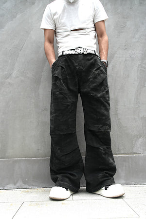 Red Stripe Washed Jeans , - Streetwear Jeans - Slick Street