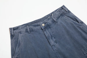 Retro Loose Fit MultiPocket Denim Cargo Jeans , - Streetwear - Slick Street
