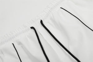 Retro Stripe Track Pants , - Streetwear Joggers - Slick Street