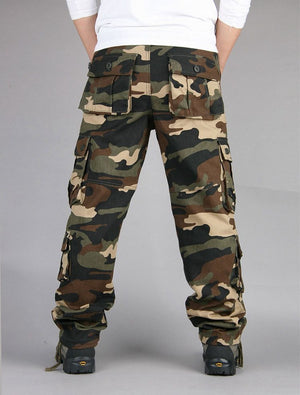 CA26 Tactical Camo Cargo Pants , - Streetwear Pants - Slick Street