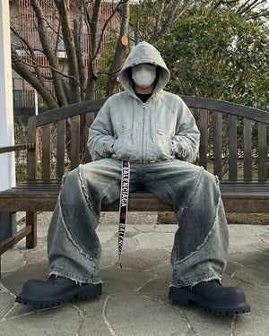 Ghost Distressed Hoodie , - Streetwear Hoodie - Slick Street