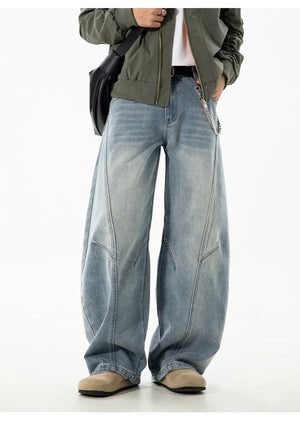 Retro Panelwork Denim Jeans , - Streetwear - Slick Street