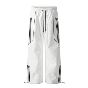 Retro Stripe Track Pants , - Streetwear Joggers - Slick Street