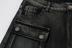 Barbed Baggy Embroidery Cargo Pants , - Streetwear - Slick Street