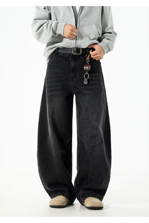 Retro Panelwork Denim Jeans , - Streetwear - Slick Street