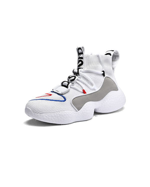Orbit Knit Runners - Cloud Orbit White/Grey - Cloud Orbit, US 5 - Streetwear Shoes - Slick Street
