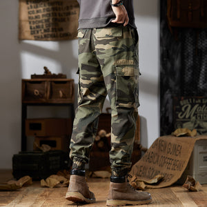 Eagle Camo Slim Fit Cargo Pants , - Streetwear Cargo Pants - Slick Street