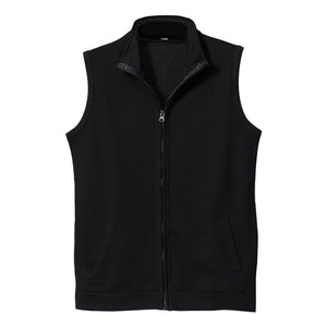 Lightweight Cotton Black Gilet Vest , - Streetwear Vest - Slick Street