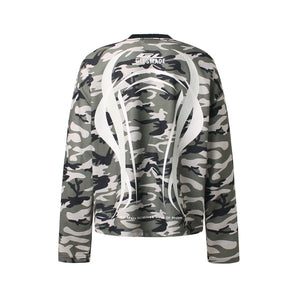 Camo 'Ghost' Breathable Long Sleeve Sweatshirt , - Streetwear - Slick Street