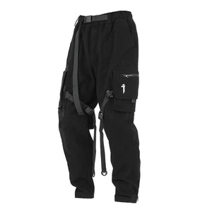 Dark Industry S2 Cargo Pants Black, S - Streetwear Cargo Pants - Slick Street