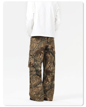 Camo Branch Cargo Pants , - Streetwear - Slick Street
