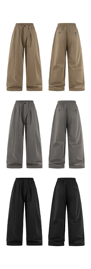 Linen Wide Leg Pants , - Streetwear Pants - Slick Street