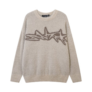 Thick 'Jaq' Knitted Sweater Apricot, XS - Streetwear - Slick Street