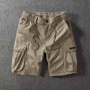 Combat Military Cargo Shorts Khaki, XS - Streetwear Shorts - Slick Street
