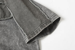 Washed Retro Heavy Cotton Tee , - Streetwear T-Shirt - Slick Street