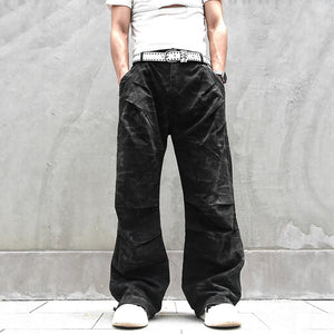 Red Stripe Washed Jeans , - Streetwear Jeans - Slick Street