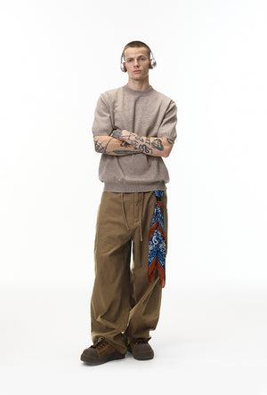 Linen Wide Leg Pants , - Streetwear Pants - Slick Street