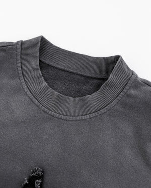 Structure Stitched 'Edge Star' Sweatshirt , - Streetwear Sweatshirts - Slick Street