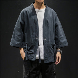 Tritan Kimono Black, XS - Streetwear Jacket - Slick Street