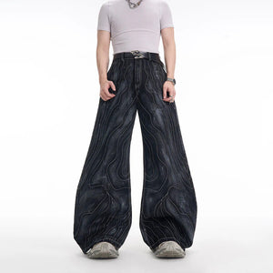 Onyx Flared Denim Pants , - Streetwear Jeans - Slick Street