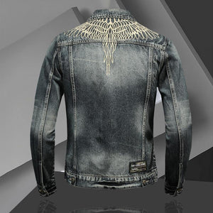Eagle Denim Jacket , - Streetwear Jackets - Slick Street