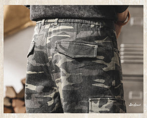 Retro Cargo Camo Pants , - Streetwear Cargo Pants - Slick Street