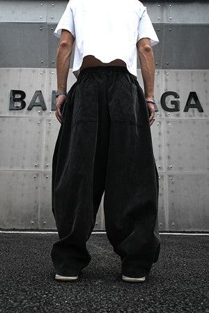 Baggy Wide-Leg Harem Pants , - Streetwear Pants - Slick Street