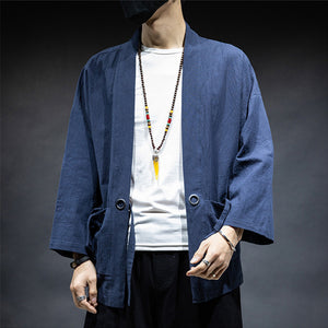 Tritan Kimono Navy, XS - Streetwear Jacket - Slick Street