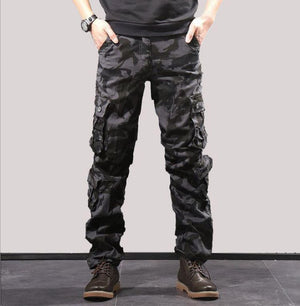 CA26 Tactical Camo Cargo Pants , - Streetwear Pants - Slick Street