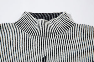 Reversible Retro Turtleneck Sweatshirt , - Streetwear Sweatshirts - Slick Street