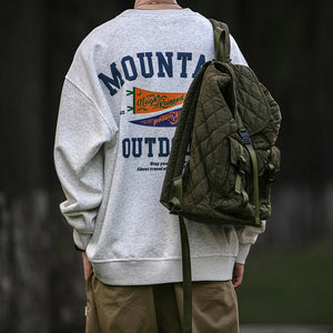 Adventure Mountain Outdoor Pullover Sweatshirt , - Streetwear - Slick Street