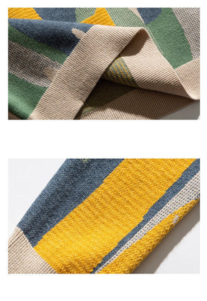 Moonnight Cat Abstract Crew Neck Sweater , - Streetwear Sweater - Slick Street