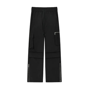 Ankle Length Half Zipper Pants , - Streetwear Pants - Slick Street