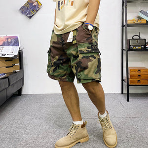 Tactical Multi-Pocket Cargo Shorts , - Streetwear Shorts - Slick Street