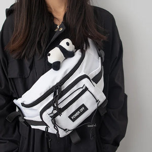 Power OFF Crossbody Bag , - Streetwear Bag - Slick Street
