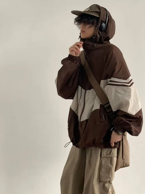 Two Tone MA21 Baggy Hoodie , - Streetwear Hoodie - Slick Street