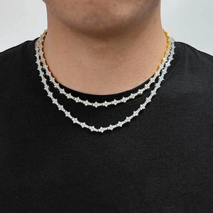 Iced Out 5A Cubic Zirconia Necklace , - Streetwear Necklace - Slick Street