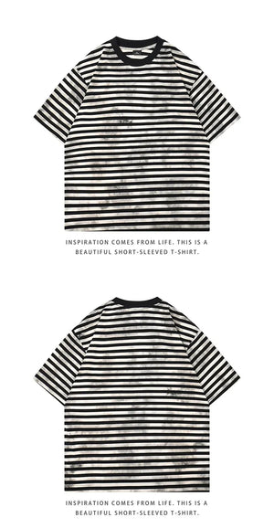 Classic Color Crash Striped T-Shirt , - Streetwear T-Shirts - Slick Street
