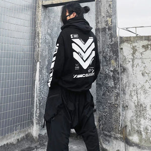 Cyber Tactical Turtle Neck Hoodie , - Streetwear Hoodie - Slick Street