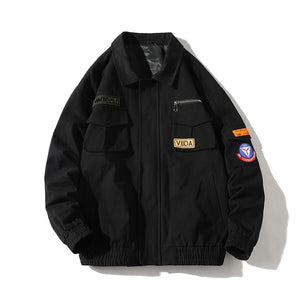 Double Welt Pocket Zipper Style Jacket , - Streetwear Jacket - Slick Street