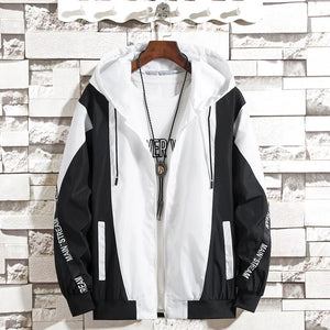 Main Stream Windbreaker Puffer Jacket Black, XS - Streetwear Jacket - Slick Street