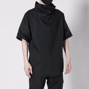 AW1 Techwear Turtleneck Shirt Black, S - Streetwear T-Shirts - Slick Street