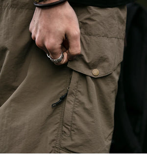 Waterproof Nylon Cargo Pants , - Streetwear Cargo Pants - Slick Street