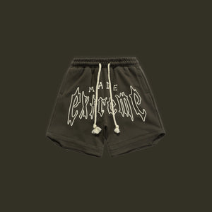 Made Extreme B1 Shorts Army Green, XS - Streetwear - Slick Street