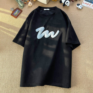 SP1 Suede T-Shirt Black, XXS - Streetwear T-Shirts - Slick Street