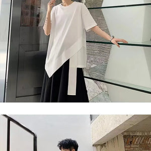 Kaju Long Bottom T-Shirt , - Streetwear T-Shirts - Slick Street