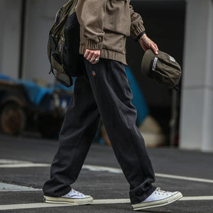 Casual Straight-Leg Trousers , - Streetwear Pants - Slick Street