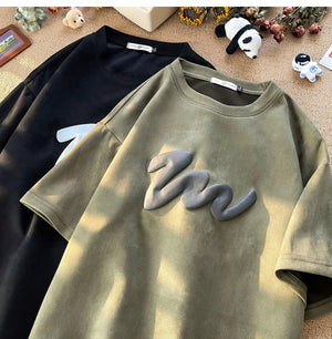 SP1 Suede T-Shirt , - Streetwear T-Shirts - Slick Street