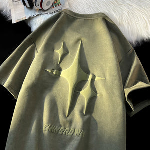 EHNGROWN Polygons Star Shape Short Sleeved T-Shirt , - Streetwear T-Shirts - Slick Street